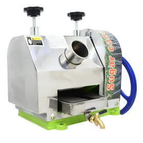 134120 Intsupermai Manual Sugar Cane Juicer 3 Rollers Juice Squeezer Press Extractor-used