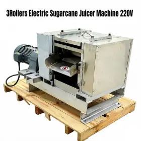 134204 Intsupermai 220v 3 Phase Electric Sugarcane Juicer Rollers Industrial Extractor