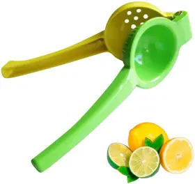 Jacent 007330460207 Culinary Elements Metal Lemon And Lime Squeezer Manual Press Easy To Use Citr