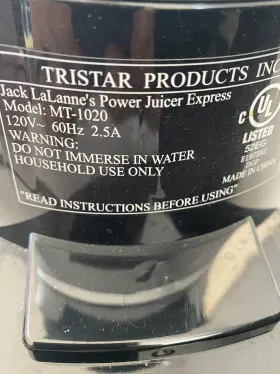 Jack Lalanne 752356785086 S Power Juicer Express Black 10th Anniversary Edition #2
