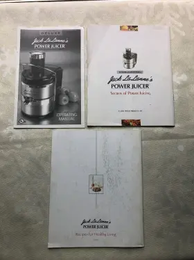 Ssmt1000 Jack Lalanne Lalannes Power Juicer Manual Secrets Of Juicing And Recipe Booklet #2
