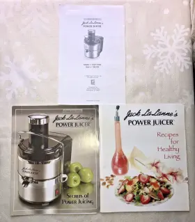 Ssmt1000 Jack Lalanne Lalannes Power Juicer Manual Secrets Of Juicing And Recipe Booklet