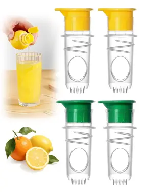 Jglxf 787056831900 Lemon Squeezer Screw-top 4pcs Manual Juicer With Filter Portable Citrus Juice