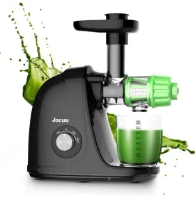 Jocuu 744306758868 Slow Masticating Juicer With 2-speed Modes Cold Press Machine Black