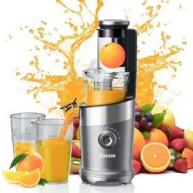 Jocuu 850051530182 Cold Press Juicer Machine With Large Feeding Chute Slow Masticating Ju
