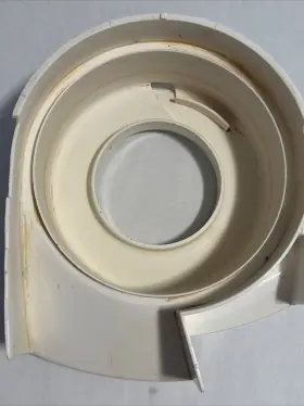 Jm-1c Juiceman Jr Replacement Collar Spout White Plastic Carrot Staining #2