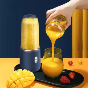 Juicer 313052278229 Portable Blender Mini Fruit With 6 Blades Handheld For Travel And Outdoors