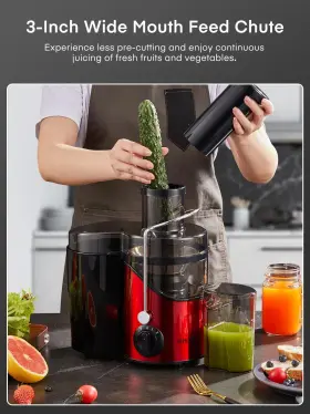 800w Juilist 694743419368 Juicer Machines 3 Inch Wide Mouth Extractor Max Power For Vegetable #3