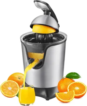 Ju-25 Jusante Citrus Juicer Orange Machine Stainless Steel Hands Free Lime Black
