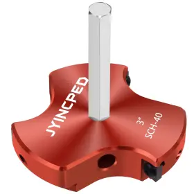 Pfrr006-3 Jyincped 3 Inch Pvc Pipe Reamer With Triple Blade Fitting Saver Socket Plumb