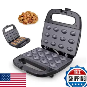 B0c1416v67 Kagor Walnut Cookie Maker 12 Holes Electric Cake Mini Nut Waffle Iron 750