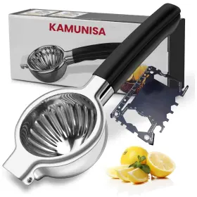 Kamunisa 198715054699 Lemon Squeezer Stainless Steel Citrus Juicer Manual Metal Juicing Bow