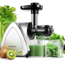 Ca643190.01 Kedemas Ca643190.01- Portable Hand Juicer Machines With Reverse Function Cold Press Silver