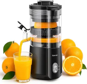 Mdc3 Keerain Electric Orange Juicer Hand-free Citrus Machine With Cleaning Grey