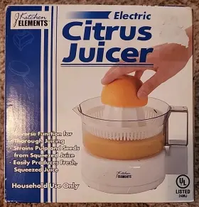 Nt-9011 Kitchen Elements Nib Electric Citrus Juicer With Reverse Function Clear/white