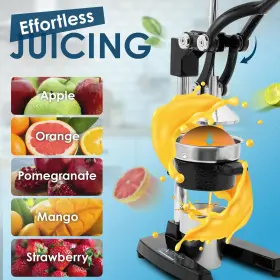 Kitchen Genius 198168319239 Manual Cold Press Slow Juicer Cast Iron Aluminum Alloy Stainless Steel #3