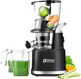 Af30n Kitchen In The Box Cold Press Juice Machine - 3.3 Inch Large Feeding Chute Slow Masticating Juicer New