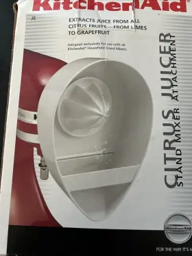 Kitchenaid 050946756837 Citrus Juice Attachment All Parts Included