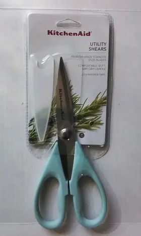 Ke351ohmia Kitchenaid Utility Shears / Scissors Mineral Water Blue New
