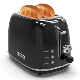 B0d3km1jmv Kitchmix Retro 2-slice Toaster Stainless Steel 6 Settings 1.5 Inch Extra-wide Slots