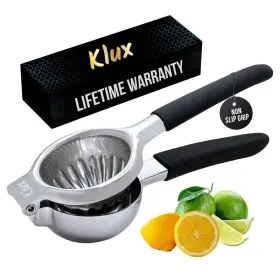 Klux 860011934134 Premium Lemon Squeezer Stainless Steel Heavy Duty Solid Metal Lime And Lemo