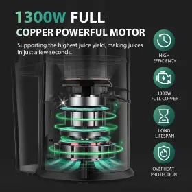 1300w Koios 735317426365 Centrifugal Juicer Machines Juice Extractor With Extra Large 3 Inch #2