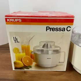 252-70-51 Krups Pressa 252 Citrus Fruit Juicer 22oz Clear Lid Made In Ireland Orig Box #2