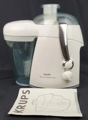 Fsc1 Krups Xl Large Juice Extractor Citrus Fruit Juicer With Instruction Manual