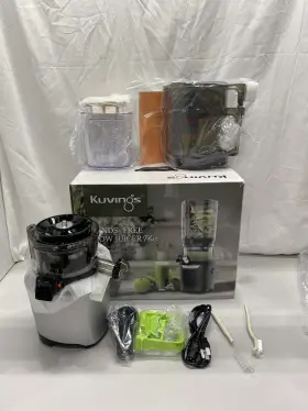 Kuvings 850066574027 Cold Press Juicer Hands-free Plus Silver- New
