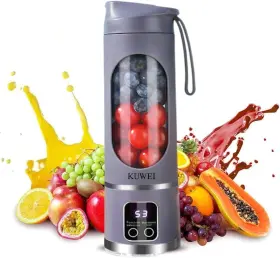 860-p Kuwei Usb-c Rechargeable 15oz Portable Travel Blender And Compact Juicer Cup