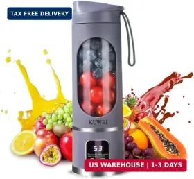 Kuwei Wk860p Portable Blender Usb-c Rechargeable Personal Compact Travel Juicer Cup15oz For S