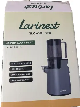 E-jc01g Larinest Slow Masticating Juicer Machines Cold Press Grey