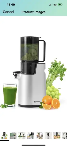 E-jc01s Larinest Slow Masticating Cold Press Juicer With 4 Inch Chute Ktc60