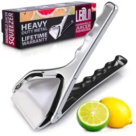 Leglo 313029681663 Lemon Squeezer Stainless Steel Heavy Duty Flat Fold Design Gets Every Last Dr
