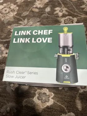 39496161 Linkchef Rush Clear Cold Press Juicer Slow Machines With No-prep 4.35 Inch Feed Chute
