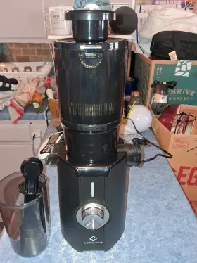 Linkchef 711181597783 Rush Clear Slow Masticating Juicer Machine Cold Press With No-prep 4.35 Inch