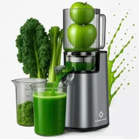 Sj-045-us-blk Linkchef Inch Electric Cold Food Juicer Slow Masticating/5.4 Large Feed Chute-blk