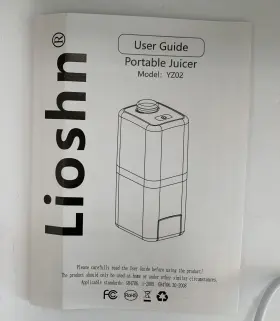 Yz02 Lioshn Portable Juicer Model Battery Charging Wire Used Once #2