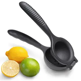 Lirazon 682887101302 Lemon Lime Squeezer Citrus Juicer Heavy Duty Die Cast Metal Manual Hand Press
