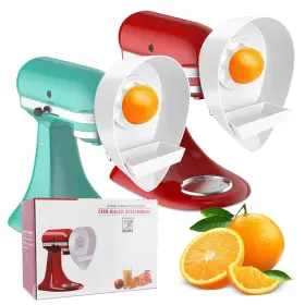 Locoadct 762949873045 Juicer Attachment For Kitchenaid Stand Mixer With 2 Size Reamer Citrus Juice