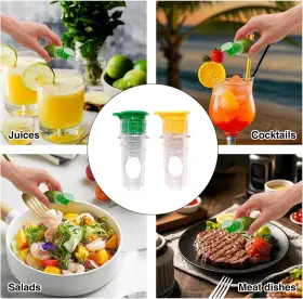 Zwy095 Logjam 3 Pack Green And Yellow Screw Top Lemon Squeezer Manual Citrus Juicer Drinks