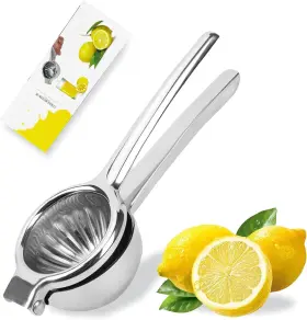 Lslcqw 635405299881 Lemon Squeezer Stainless Steel - Premium Quality Heavy Duty Solid Metal Sque