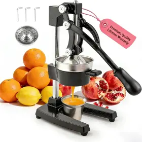 Lyra Life 739719313872 Cast Iron Juicer Hand Press Heavy-duty Manual Juice Easy-to-cl