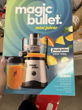 Mb-bx186a-23 Magic Bullet Mini Juicer - Silver With Juice Cup And Much More New In Box