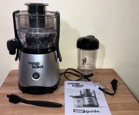 Mbj50100 Magic Bullet Mini Juicer With 16 Oz Juice Cup Lid Black And Silver #2