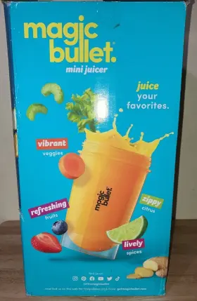 Mbj50100 Magic Bullet Mini Juicer With 16 Oz Juice Cup Lid Black And Silver #3