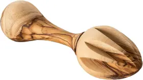 Mamemi 054678011215 Handcrafted Olive Wood Lemon Squeezer And Orange Juice Reamer Artisan Citru