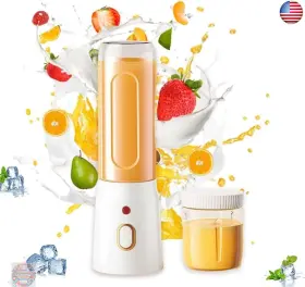 Mantianjin 705509533119 15 Oz Portable Blender Optional Double Cup Big Small Usb Rechargeable With