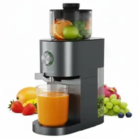 Marsail 840478851533 Slow Masticating Cold Press Juicer Machines High Juice Yield - Black