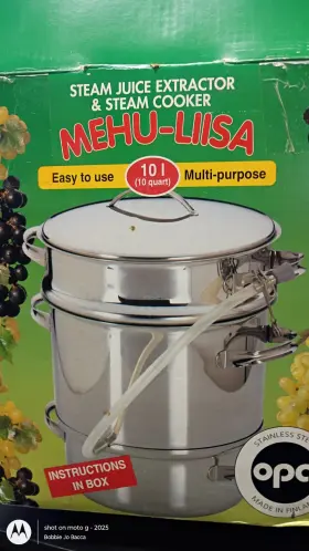 Ml-10 Mehu - Liisa Mehu-liisa Steam Juice Extractor And Steamer Cooker Easy To Use 10 Quarts